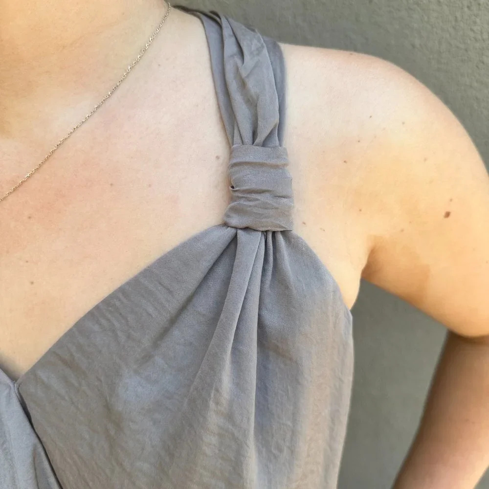KUT FROM THE KLOTH Taupe Silky Halter Top Tank - size small - Picture 4 of 9